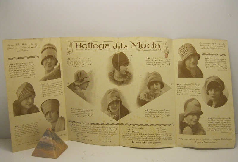 I nuovi cappelli di bottega della moda. Listino invernale, 1927-1928